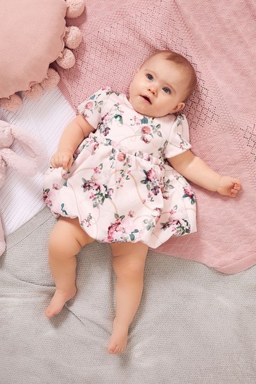 Lipsy Baby Puff Sleeve Dress With Matching Knicker