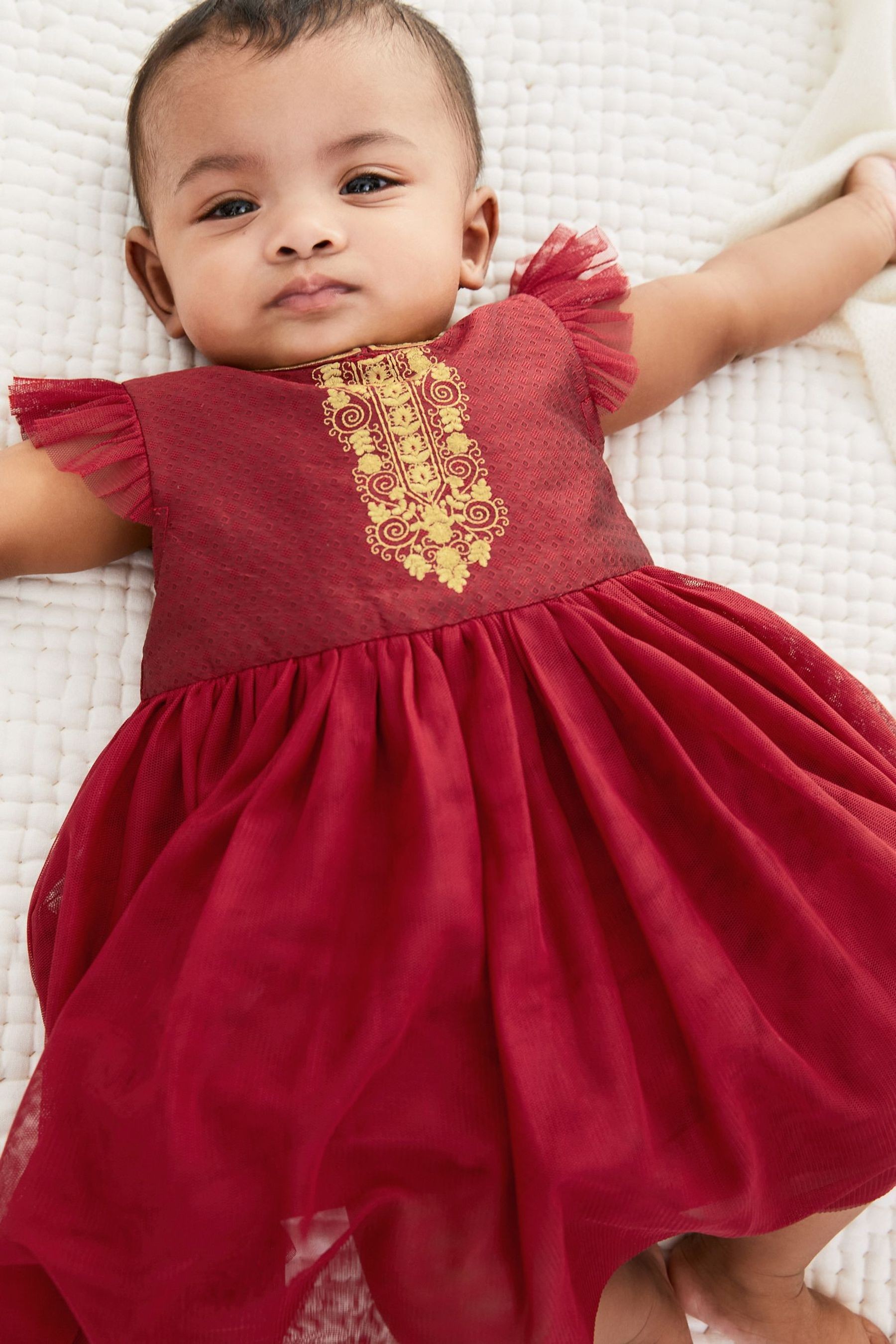 Baby Embroidered Occasion Dress (0mths-2yrs)