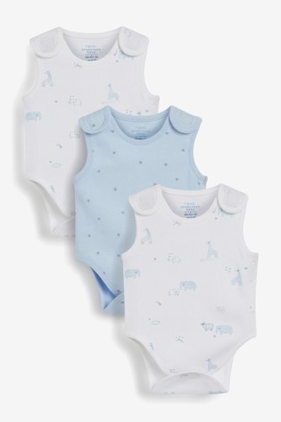 3 Pack Premature Vest Baby Bodysuits