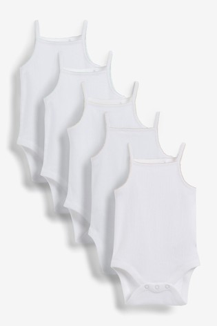 5 Pack Delicate Vest Baby Bodysuits (0mths-3yrs)