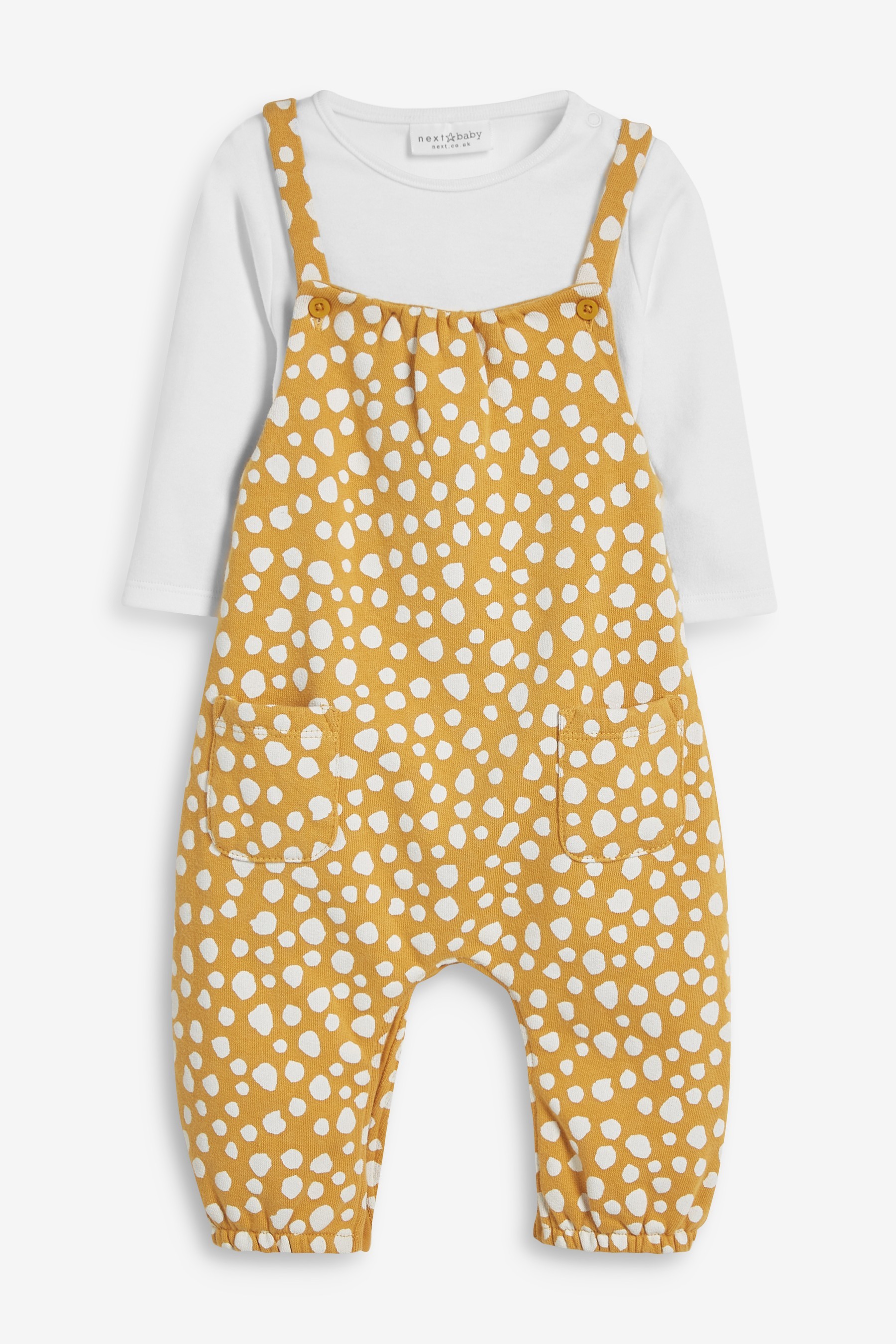 Spot Baby Dungaree And Bodysuit Set (0mths-2yrs)