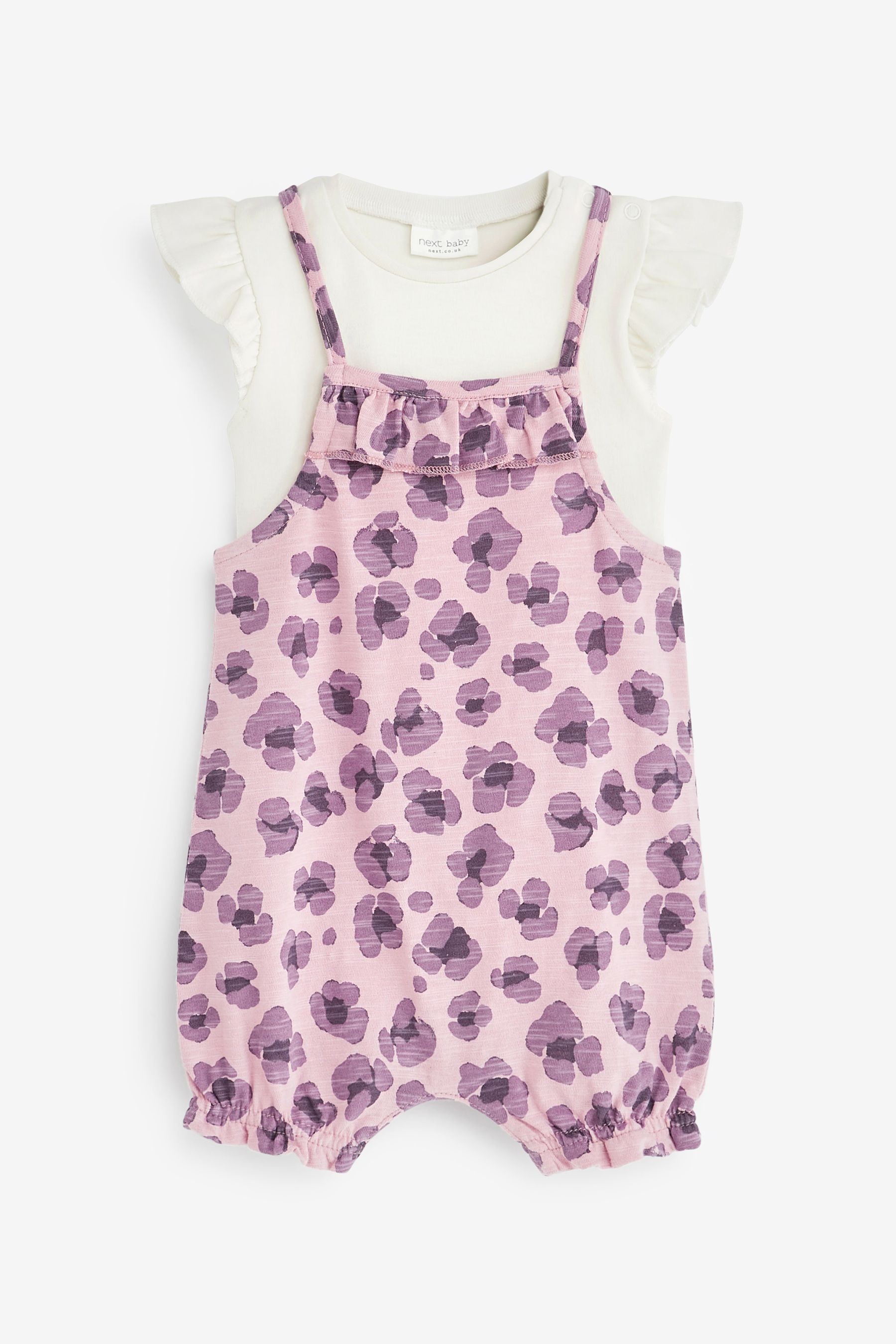 Baby 2 Piece Dungarees And Bodysuit Set (0mths-2yrs)