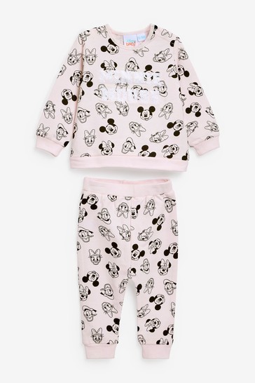 Disney Pink Minnie Mouse Sweatshirt And Joggers Set