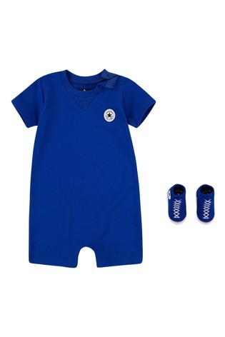 Converse Baby Romper and Bootie Set