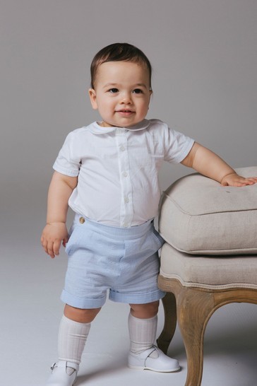 Trotters London Blue Rupert T-Shirt And Shorts Set