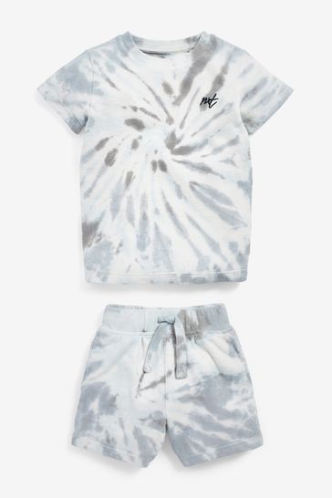 Tie Dye Towelling T-Shirt And Shorts Set (3mths-7yrs)