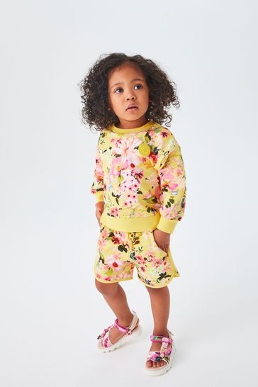 Baker by Ted Baker Floral Sweatshirt and Shorts Set