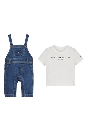 Tommy Hilfiger Baby T-Shirt &  Dungarees Set