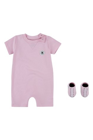 Converse Baby Romper and Bootie Set