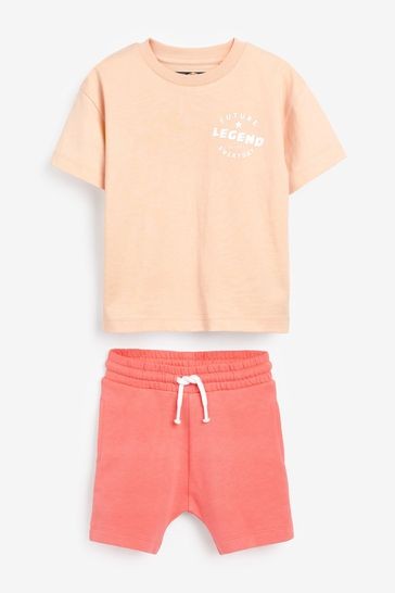 Tonal Oversized T-Shirt And Shorts Set (3mths-7yrs)