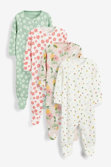 Baby 4 Pack Sleepsuits (0mths-3yrs)