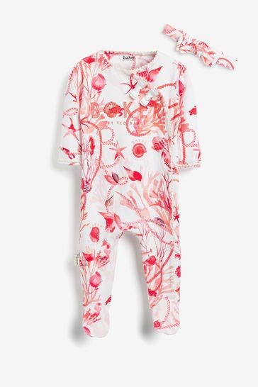 Baker by Ted Baker White Shell Sleepsuit