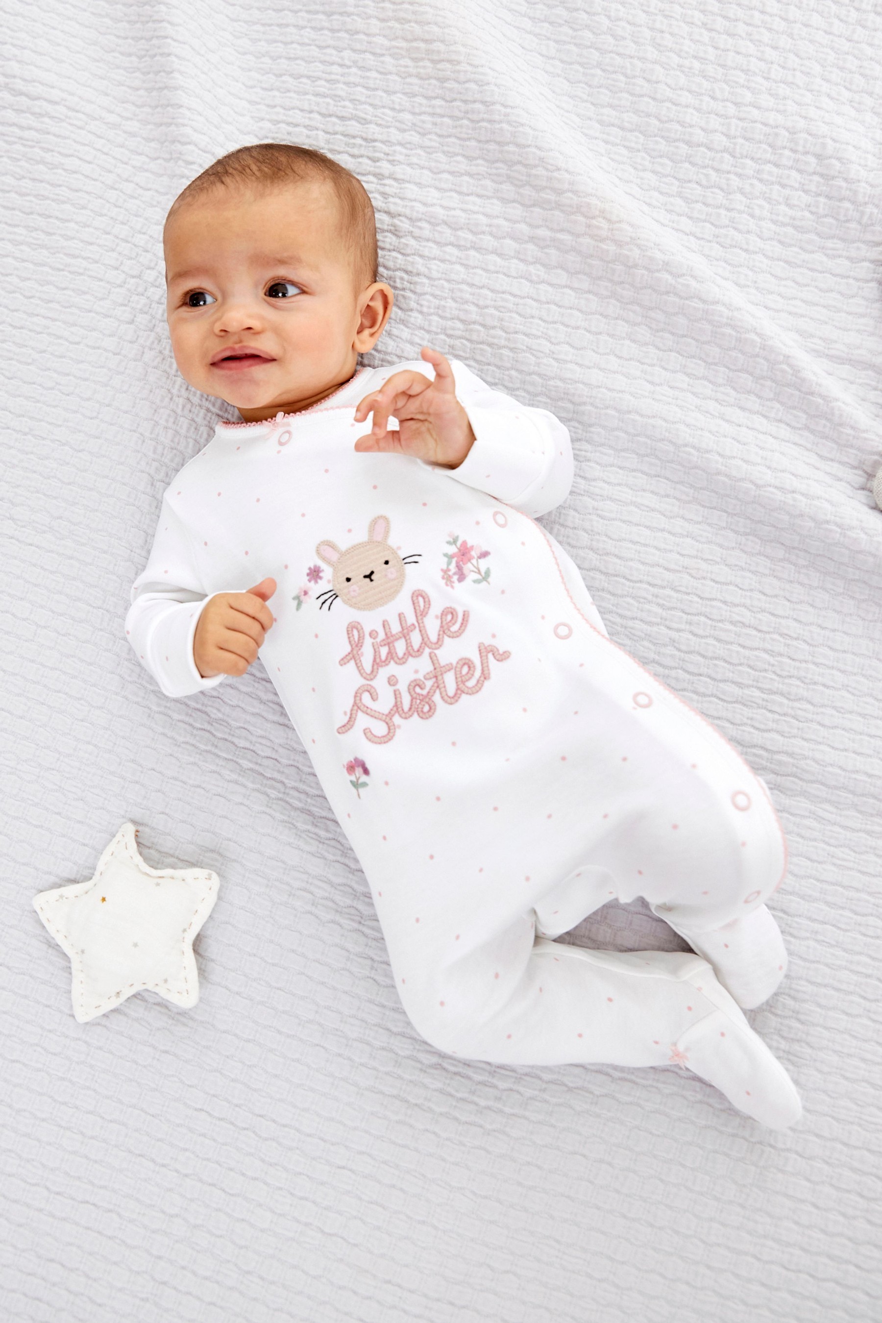 Little Sister Baby Sleepsuit (0-2yrs)