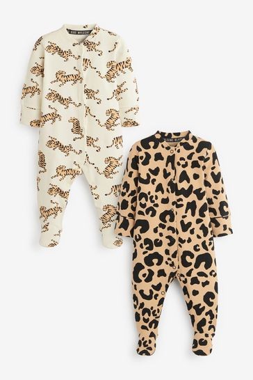 Myleene Klass Baby Animal Print Sleepsuits 2 Pack