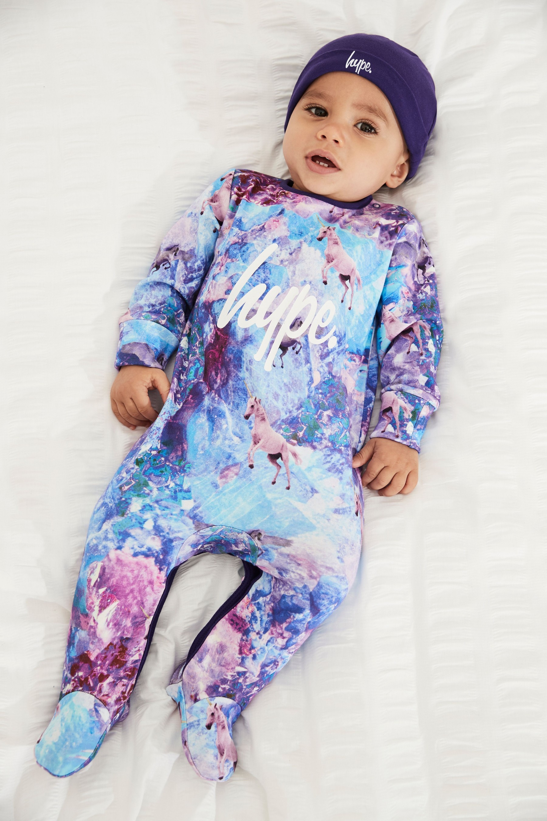 Hype. Baby Sleepsuit And Hat Set