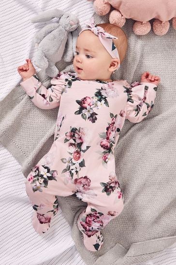 Lipsy Baby Babygrow And Headband