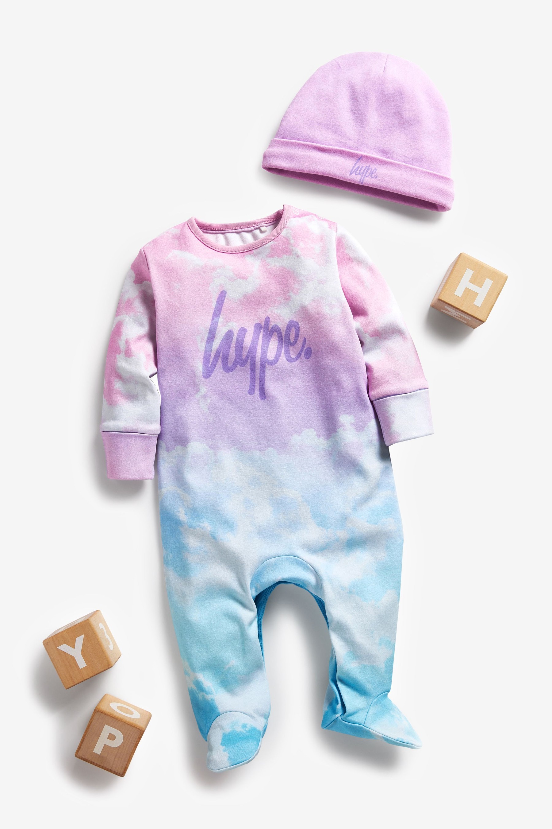 Hype. Baby Sleepsuit And Hat Set