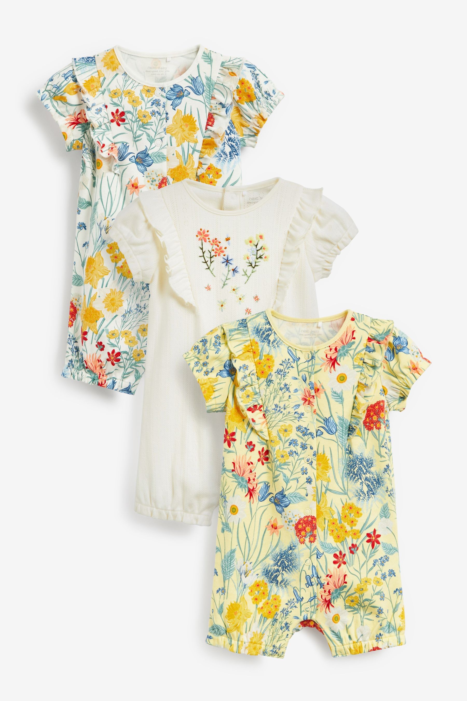 3 Pack Rompers (0mths-3yrs)