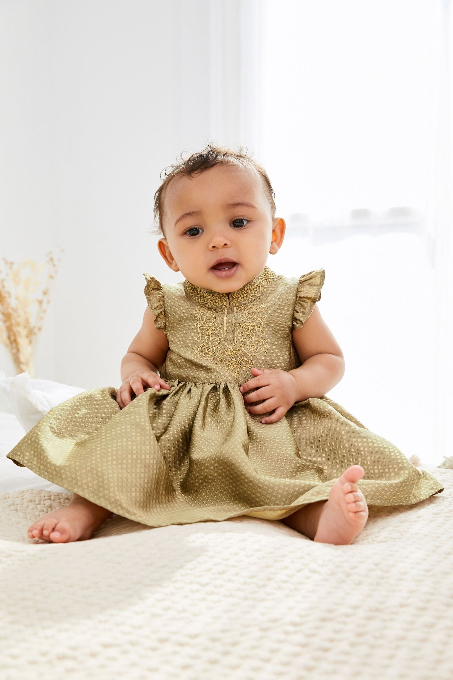 Baby Embroidered Occasion Dress (0mths-2yrs)