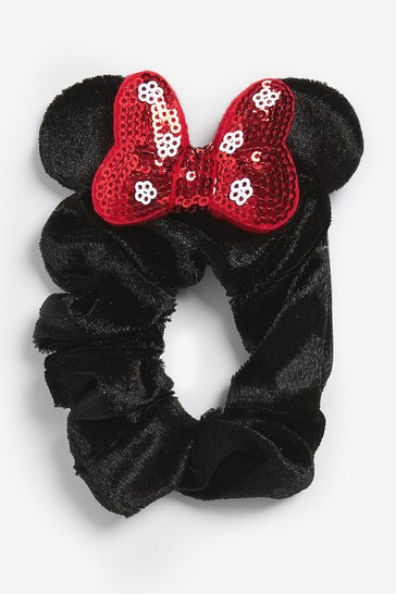 Minnie Mouse Sequin Bow Scrunchie