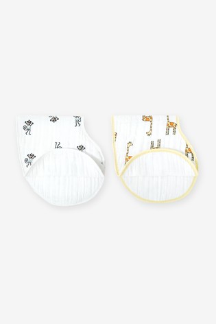 aden + anais White Burpy Bibs Two Pack