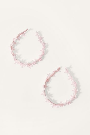 Monsoon Pink Lacey Headband Twinset