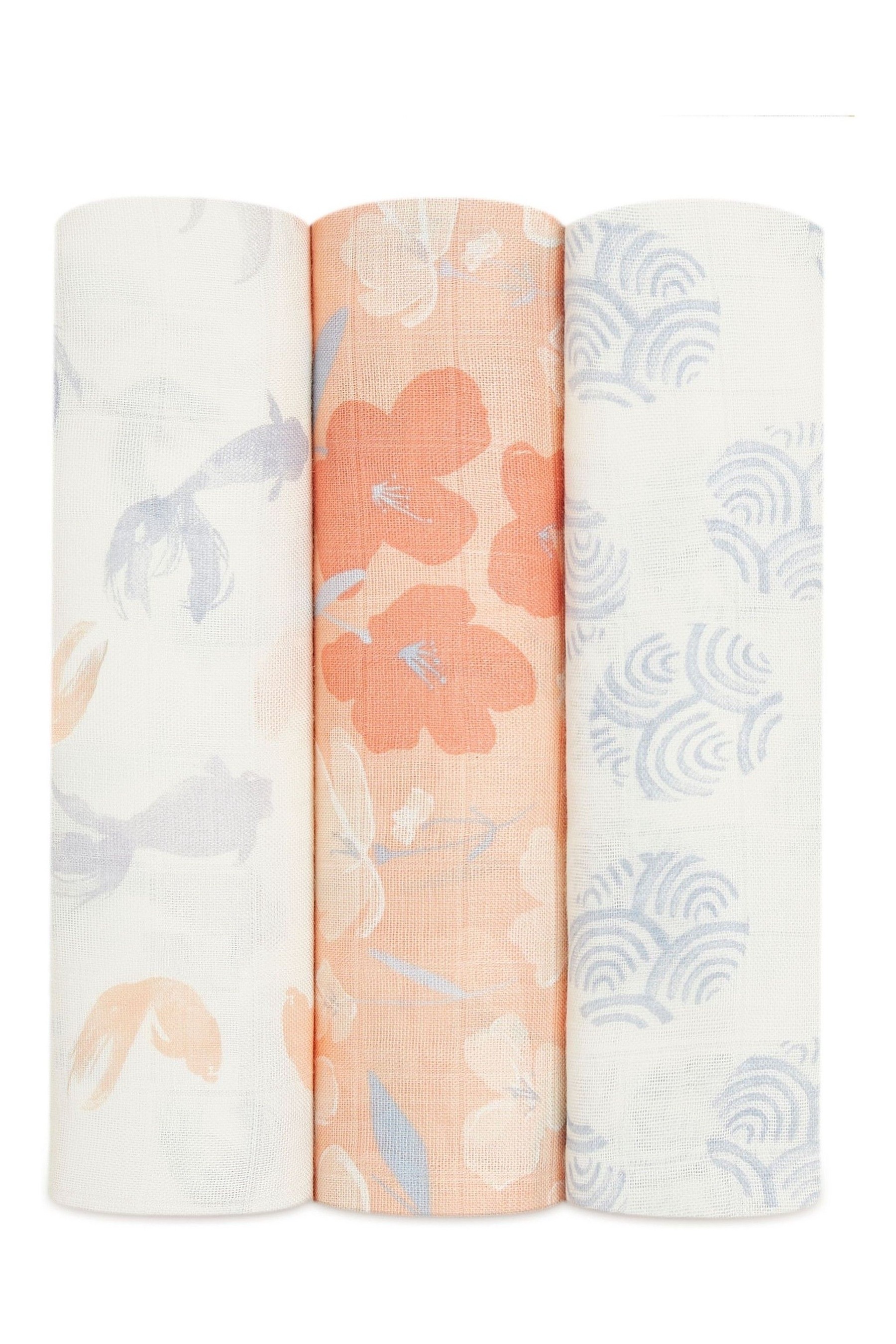 aden + anais Koi Pond Silky Soft Large 3 Pack Blankets