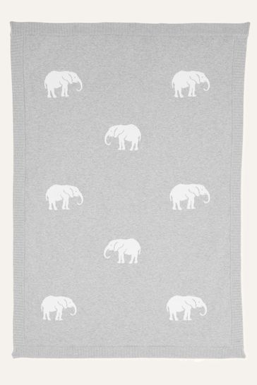 Monsoon Grey Newborn Elephant Blanket