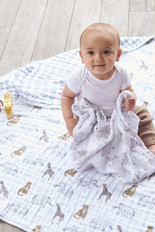 aden + anais White Dream Blanket Jungle Cotton Muslin