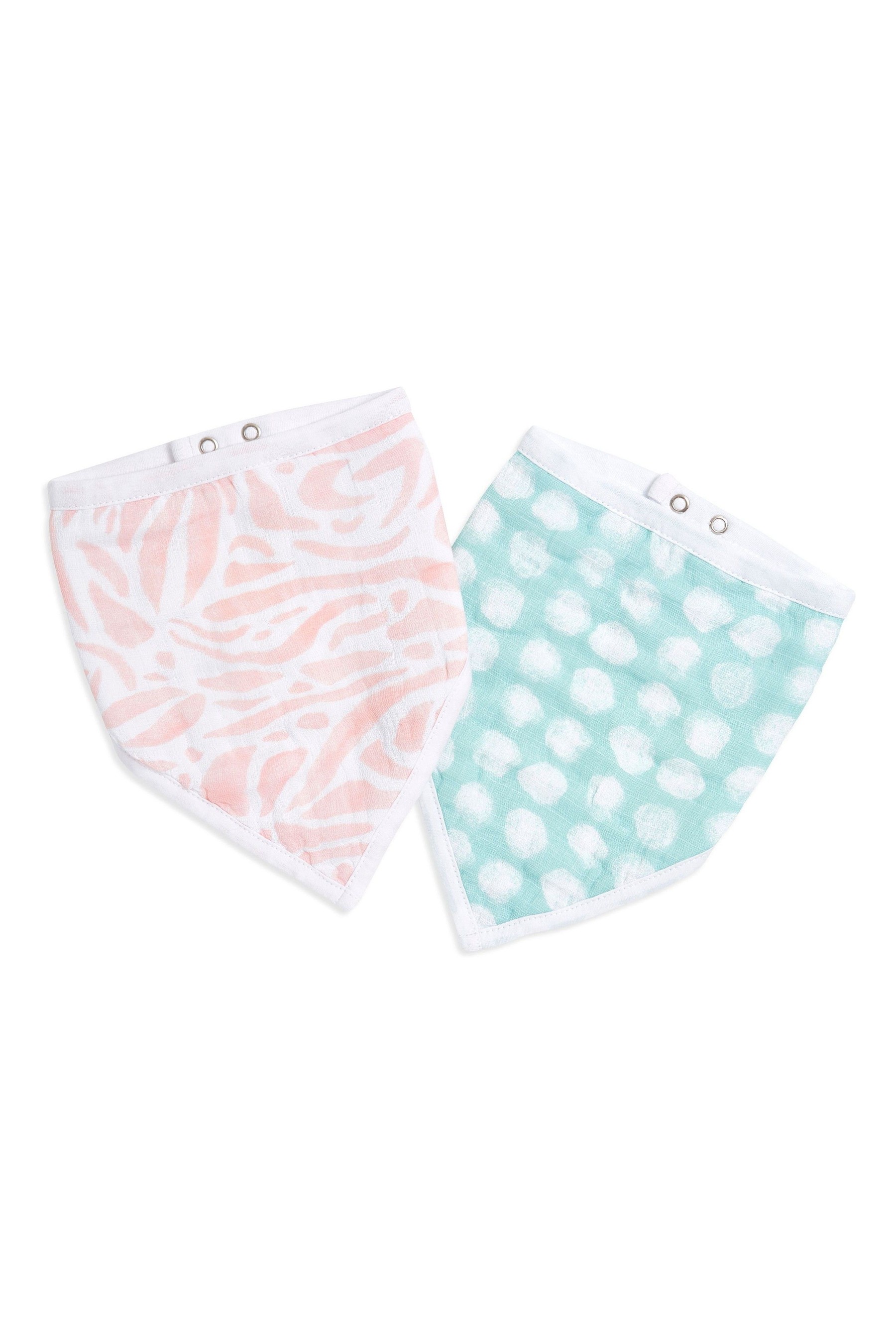 aden + anais™ Essentials Tropicalia 2 Pack Cotton Muslin Baby Bandana Bibs