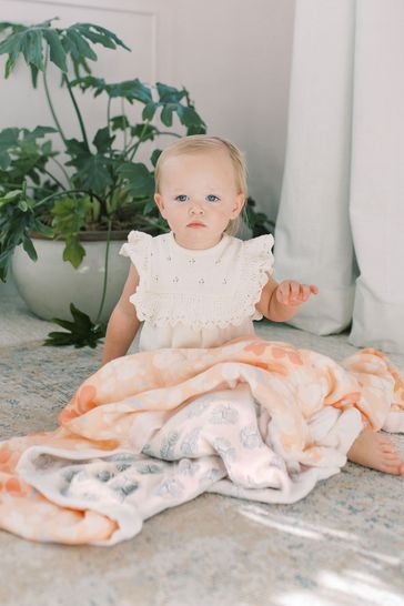 aden + anais Pink Silky Soft Koi Pond Dream Blanket