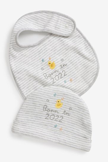 Hat And Bib Set (0-6mths)