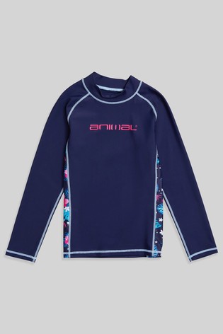 Animal Girls Evie Recycled Long Sleeved Rash Vest