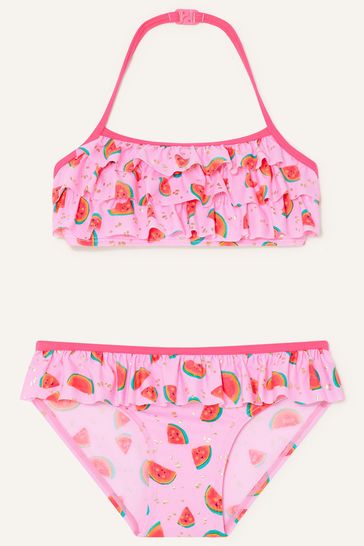 Monsoon Pink Watermelon Print Bikini