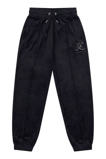 Juicy Couture Black Quilted Loose Joggers