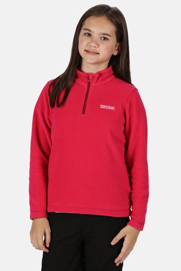 Regatta Pink Hot Shot II Overhead Half Zip Fleece Top