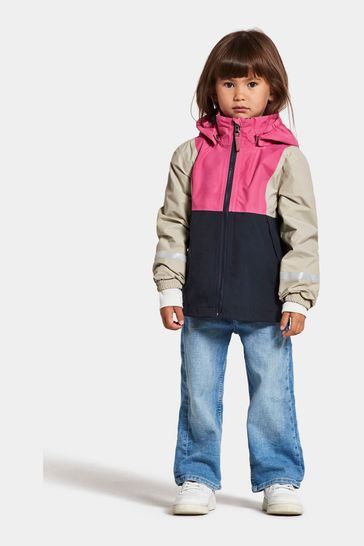 Didriksons Girls Pink Block Jacket