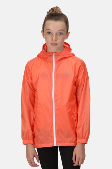 Regatta Kids Orange Pack It III Waterproof Jacket