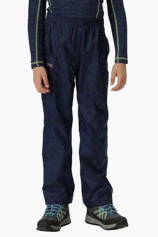 Regatta Blue Kids Pack It Waterproof Overtrousers