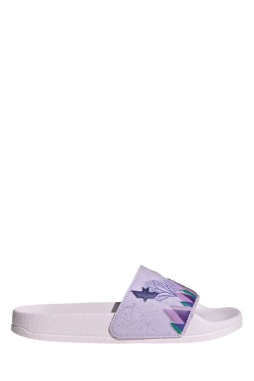 adidas Purple Adilette Frozen Youth & Junior  Sandals