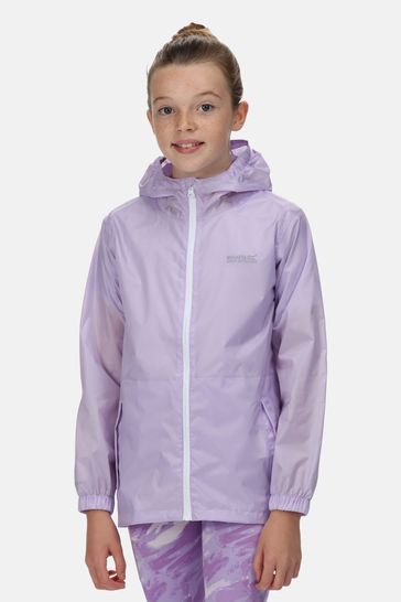 Regatta Kids Purple Pack It III Waterproof Jacket