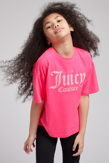 Juicy Couture Pink Boxy Crop T-Shirt