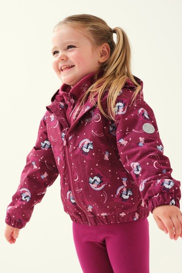 Regatta Pink Peppa Pig Muddy Puddle Waterproof Jacket