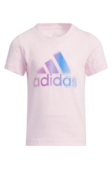 adidas Little Kids White Sportswear Tech T-Shirt