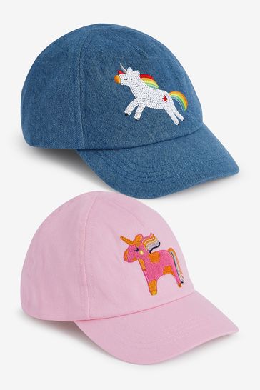 2 Pack Unicorn Caps (3mths-6yrs)