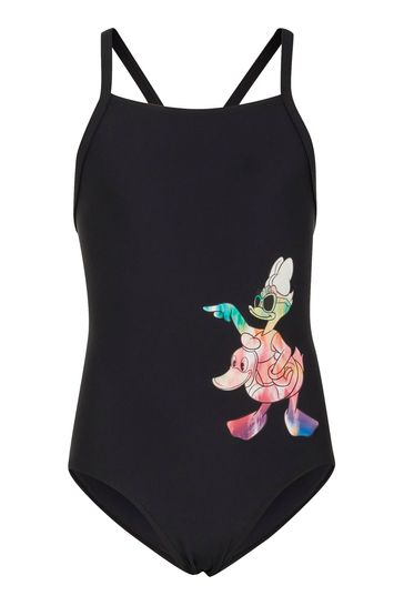 adidas Infant Black Disney Daisy Duck Swimsuit