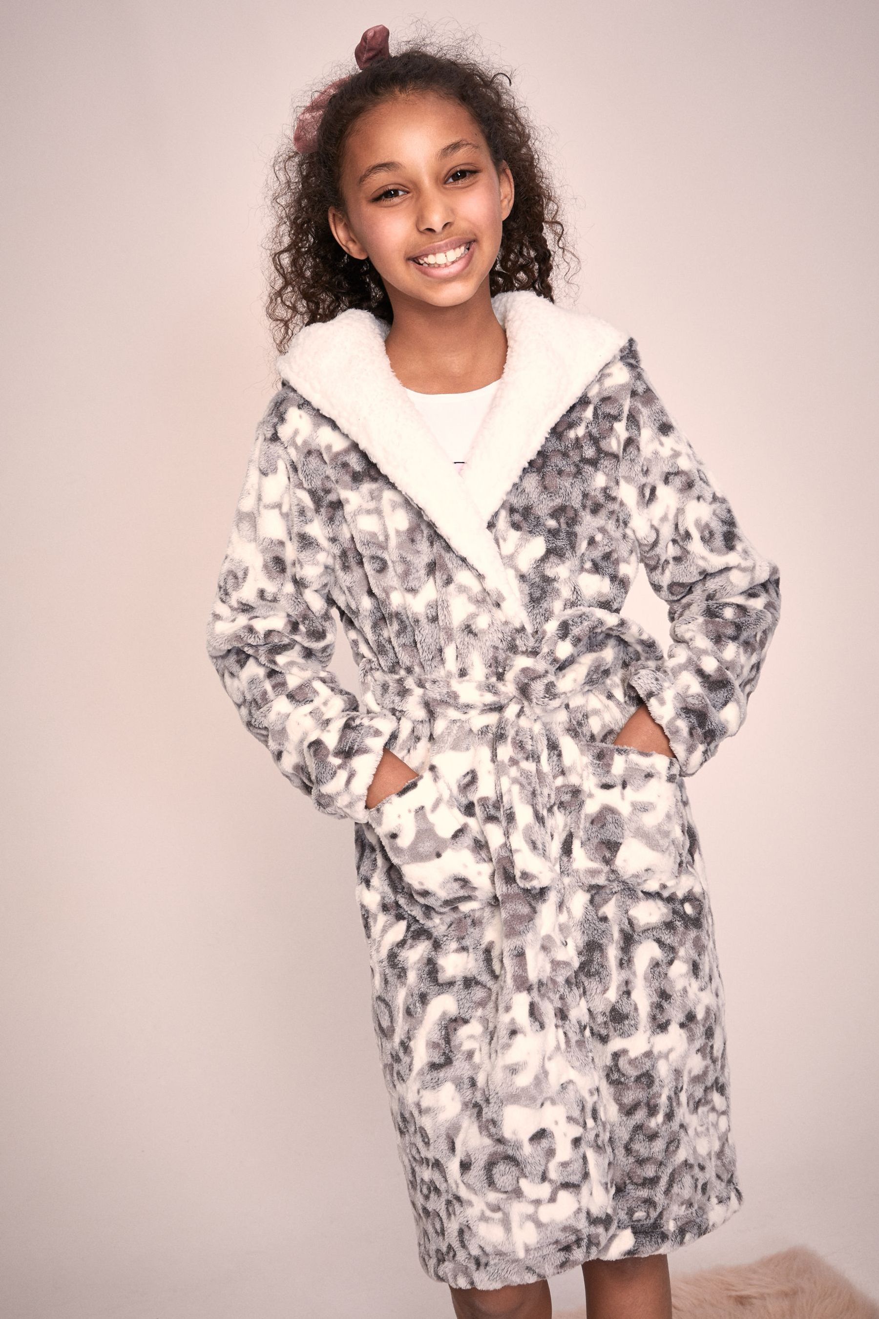 Lipsy Borg Lined Fleece Dressing Gown