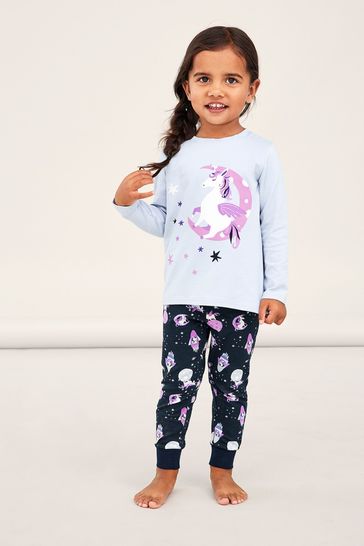 Name It Long Sleeve Unicorn Print Pyjama Set