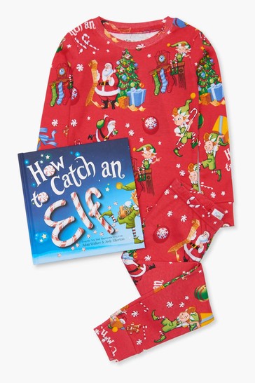 Hatley Long Sleeve How to catch an elf Pajama Set