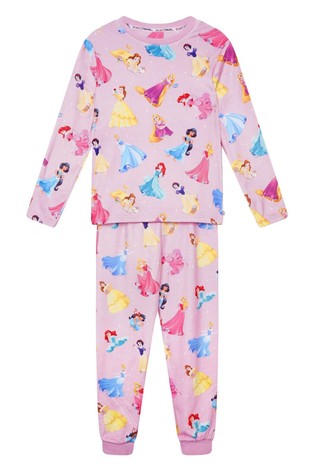 Brand Threads Disney Princesses Girls Divine Fleece Pyjama